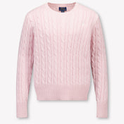 Ralph Lauren Kinder Meisjes Trui In Licht Roze