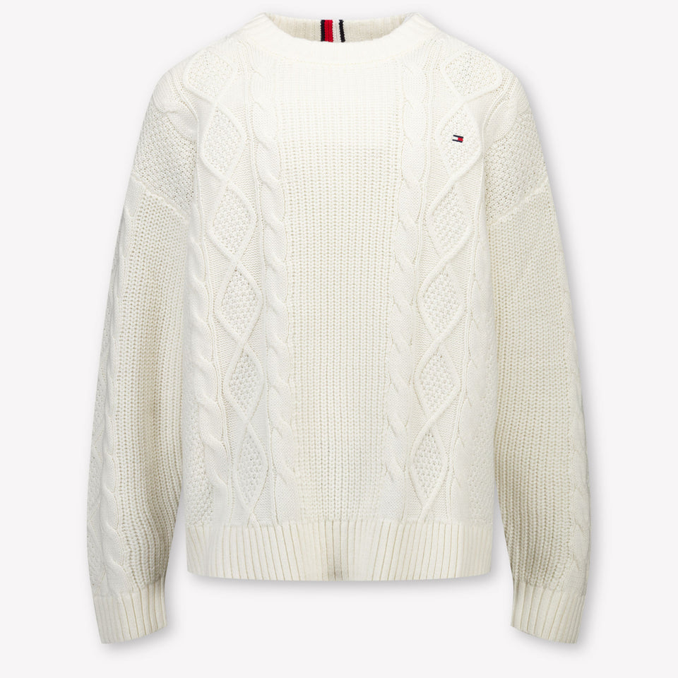 Tommy Hilfiger Kinder Jongens Trui In Off White
