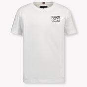 Tommy Hilfiger Kinder Jongens T-Shirt In Wit