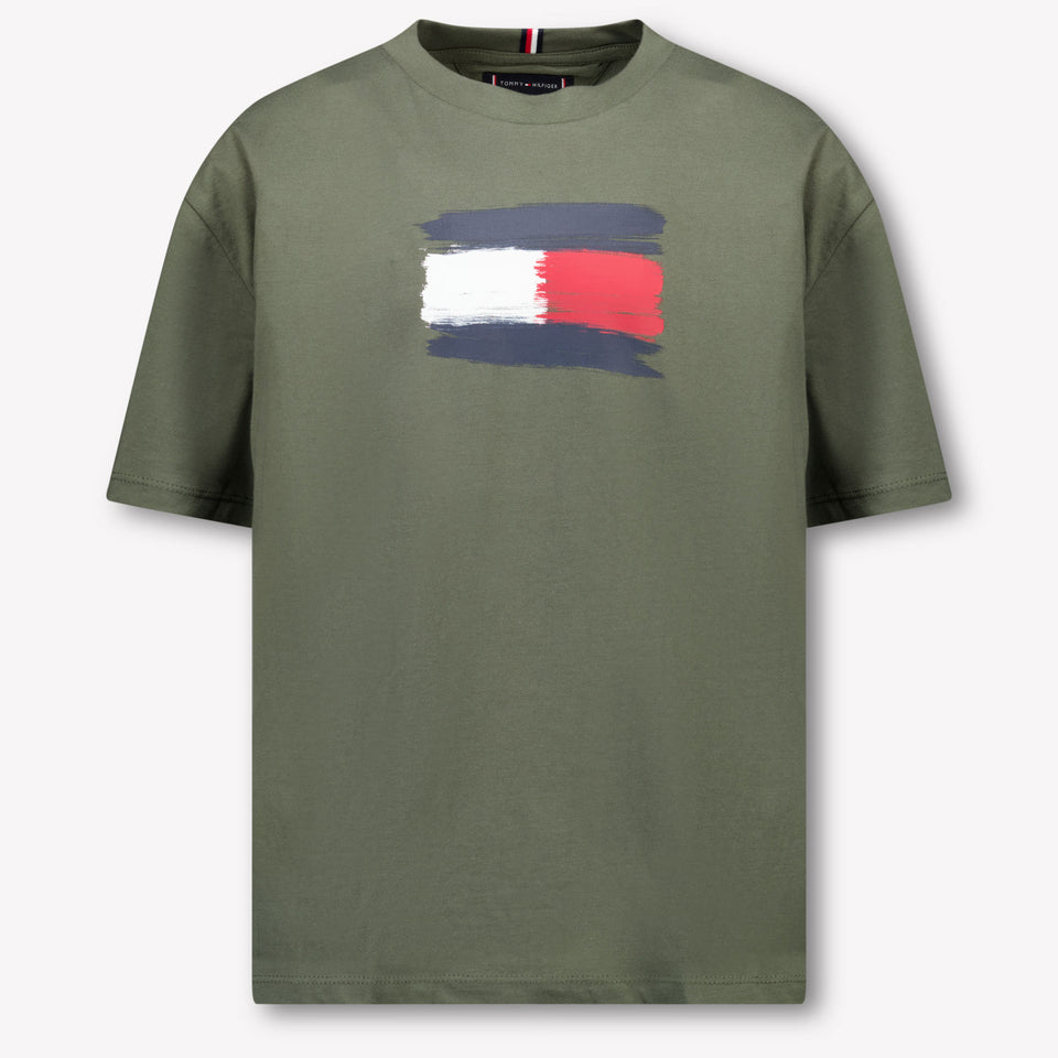 Tommy Hilfiger Kinder Jongens T-Shirt In Army