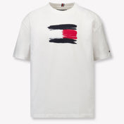 Tommy Hilfiger Kinder Jongens T-Shirt In Wit