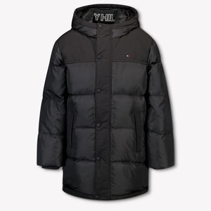 Tommy Hilfiger Kinder Jongens Winterjas In Zwart