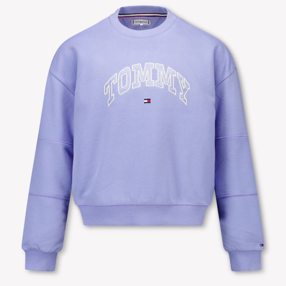 Tommy Hilfiger Kinder Meisjes Trui In Licht Blauw