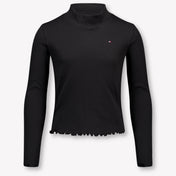 Tommy Hilfiger Kinder Meisjes T-Shirt In Zwart
