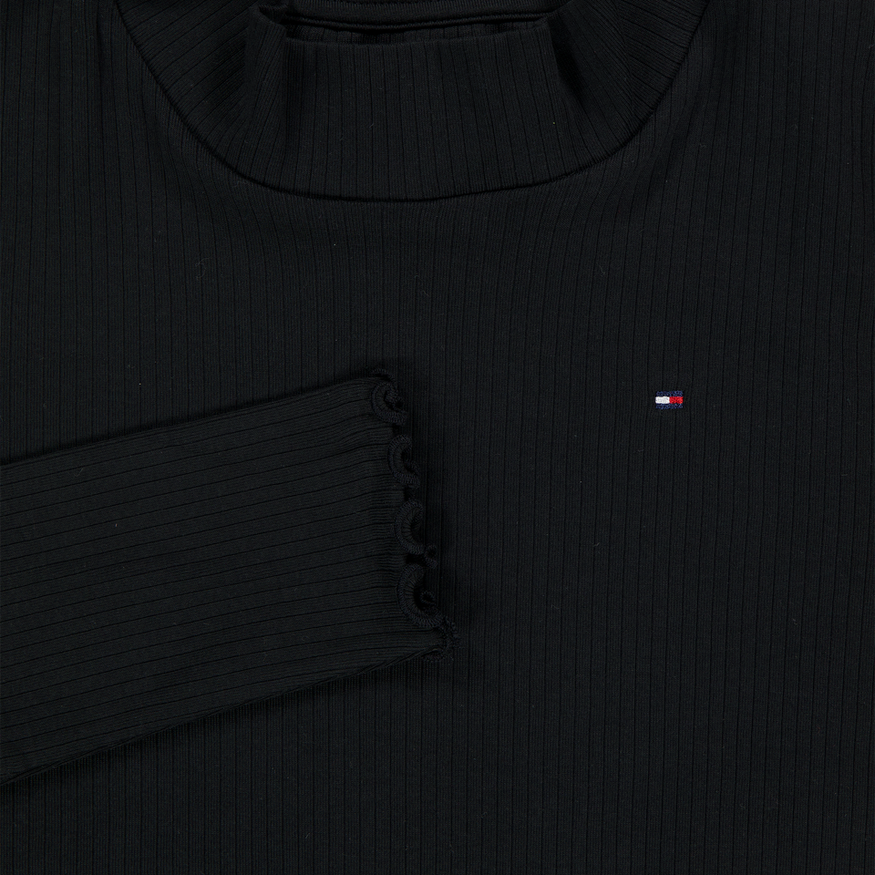 Tommy Hilfiger Kinder Meisjes T-Shirt In Zwart