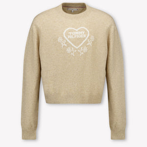 Tommy Hilfiger Kinder Meisjes Trui In Beige