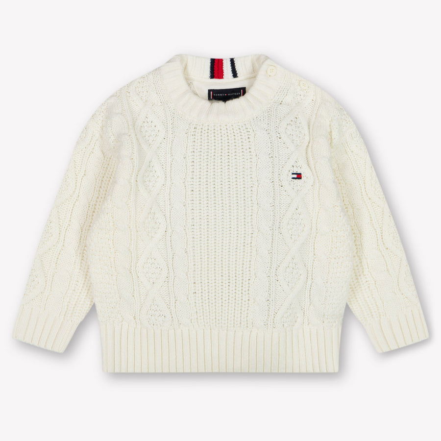Tommy Hilfiger Baby Jongens Trui In Off White