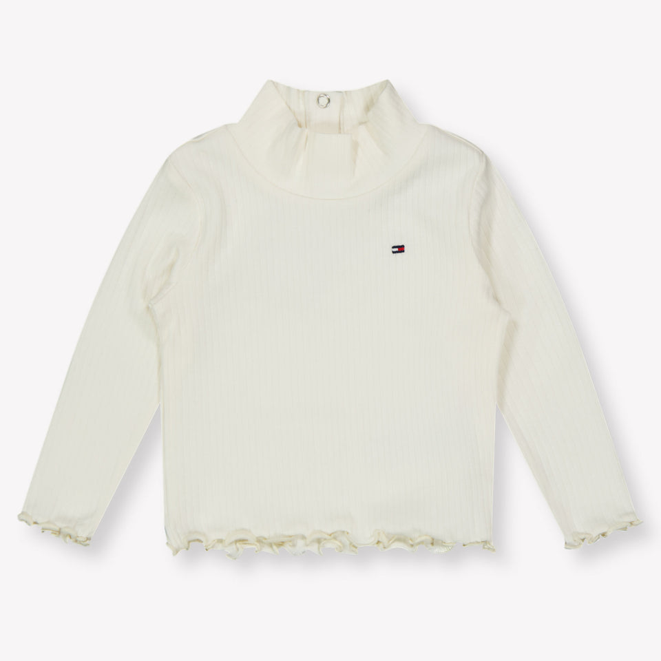 Tommy Hilfiger Baby Meisjes T-Shirt In Off White
