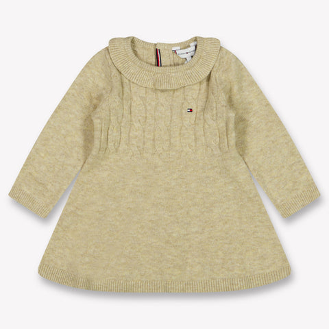 Tommy Hilfiger Baby Meisjes Jurk In Beige