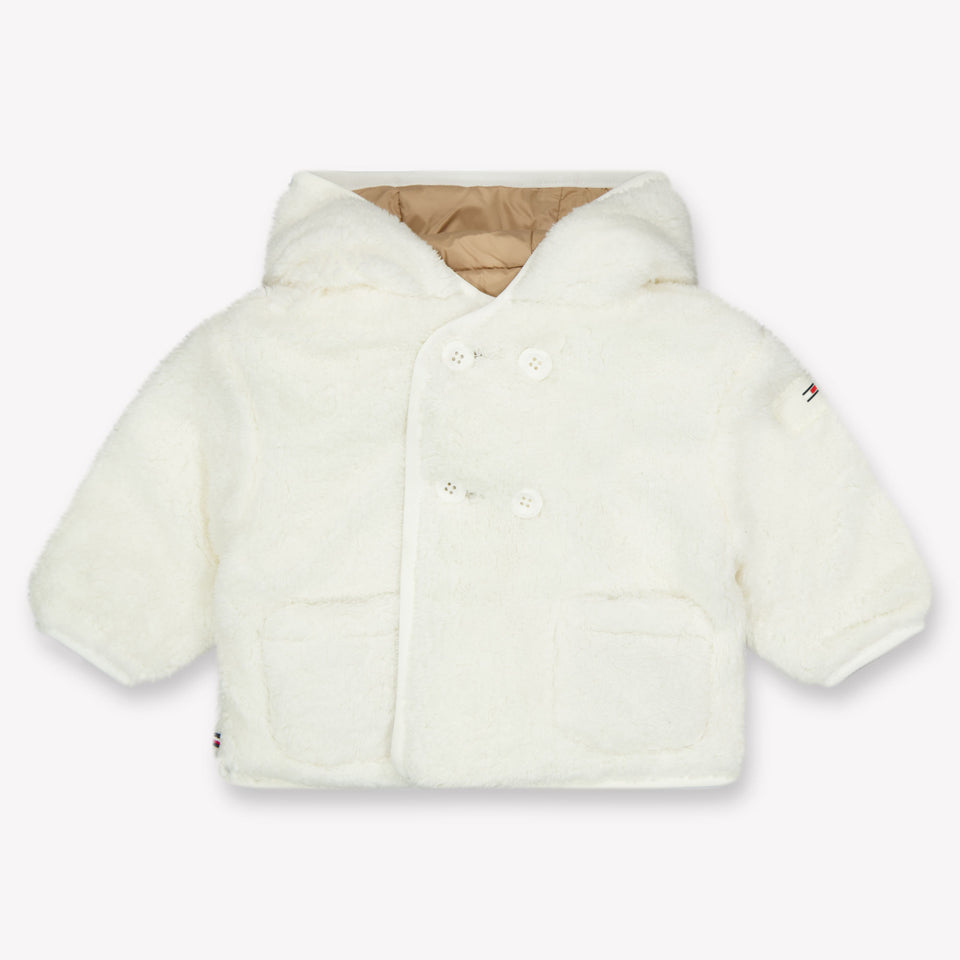 Tommy Hilfiger Baby Unisex Winterjas In Off White