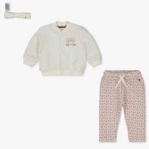 Tommy Hilfiger Baby Meisjes Setje In Off White