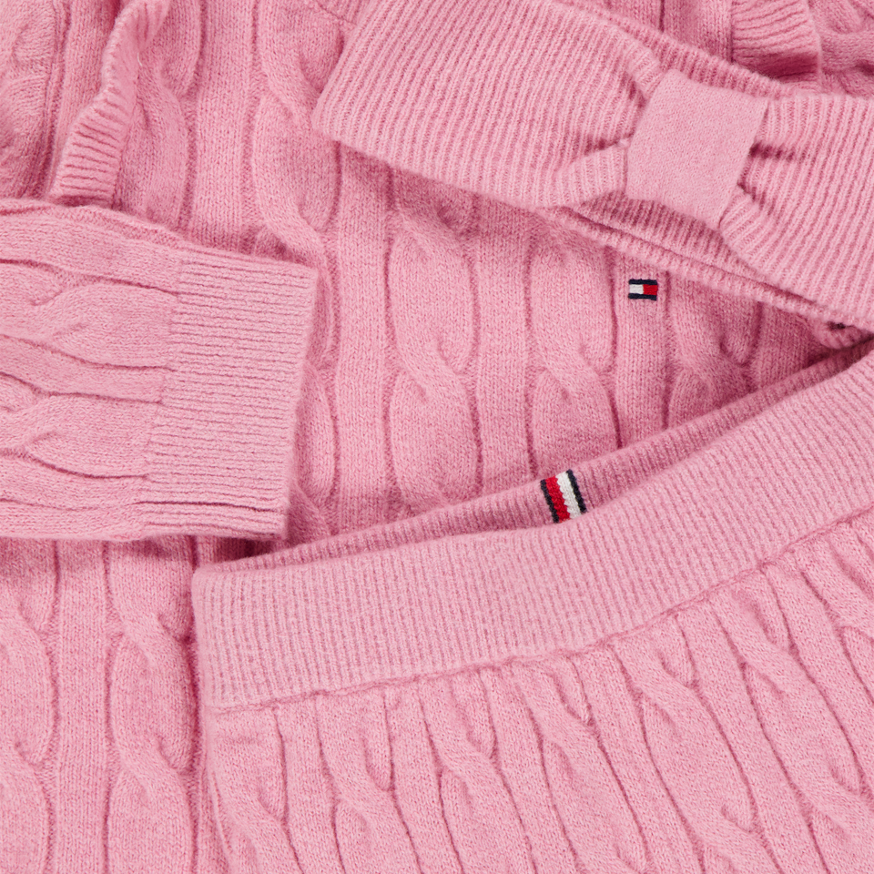 Tommy Hilfiger Baby Meisjes Setje In Donker Roze