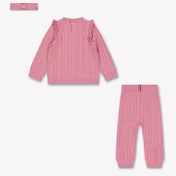 Tommy Hilfiger Baby Meisjes Setje In Donker Roze