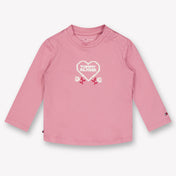 Tommy Hilfiger Baby Meisjes T-Shirt In Donker Roze