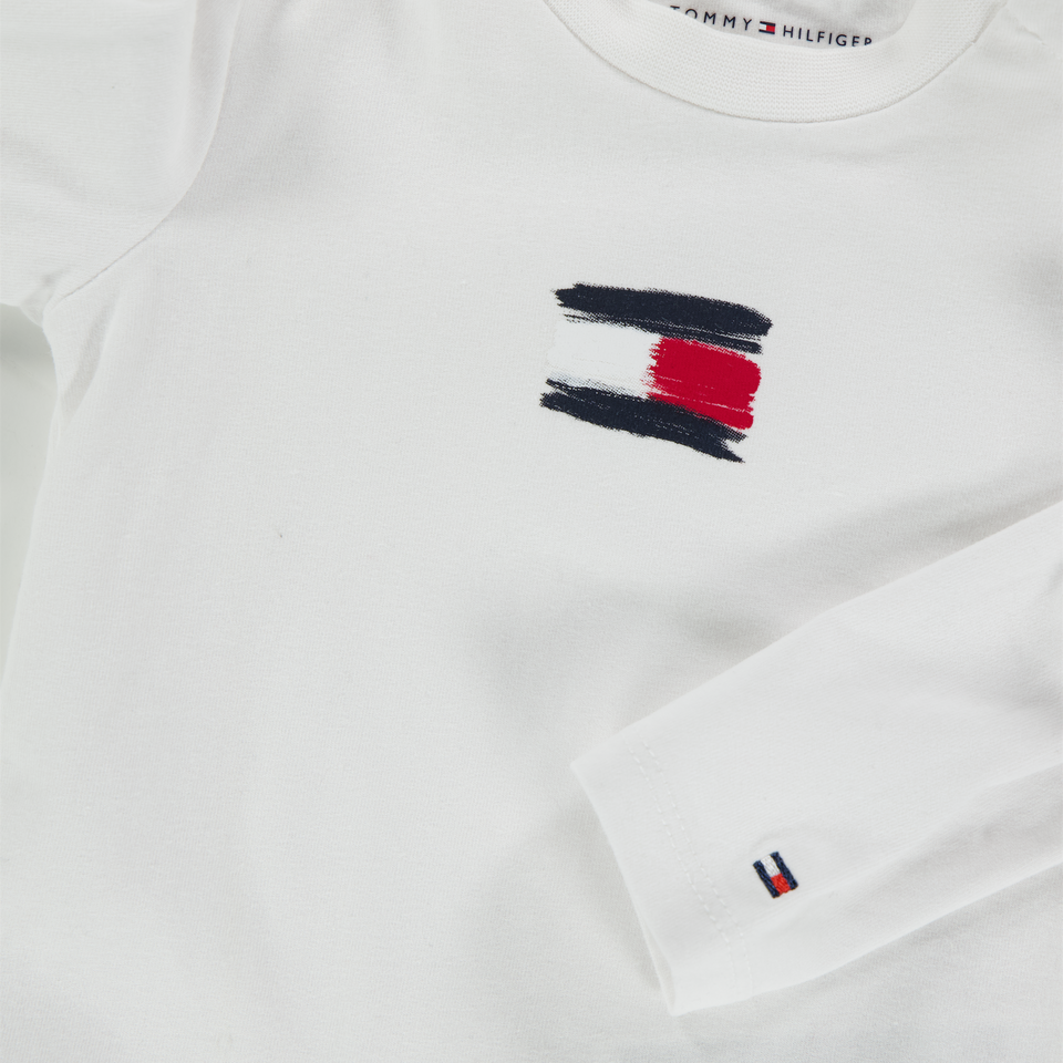 Tommy Hilfiger Baby Jongens T-Shirt In Wit