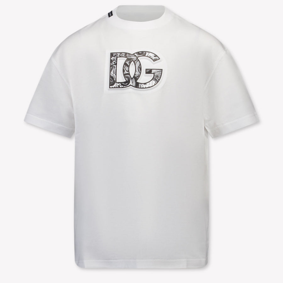 Dolce & Gabbana Kinder Jongens T-Shirt In Wit