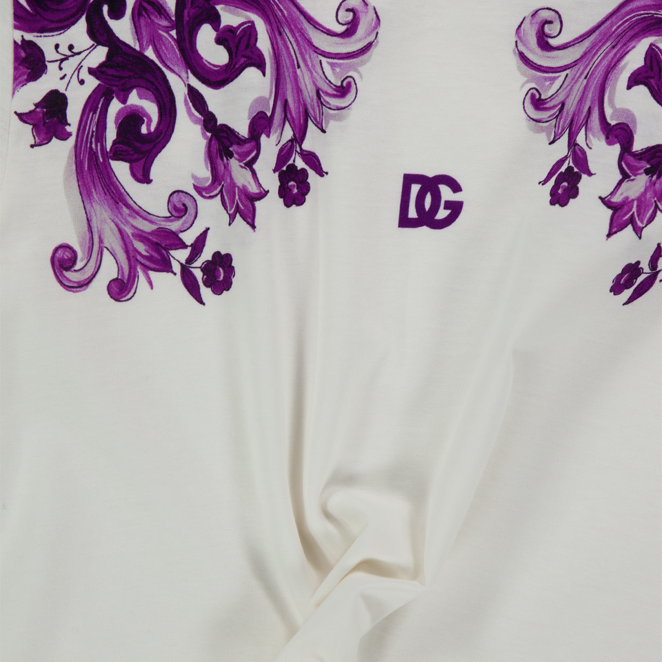Dolce & Gabbana Kinder Meisjes T-Shirt In Wit