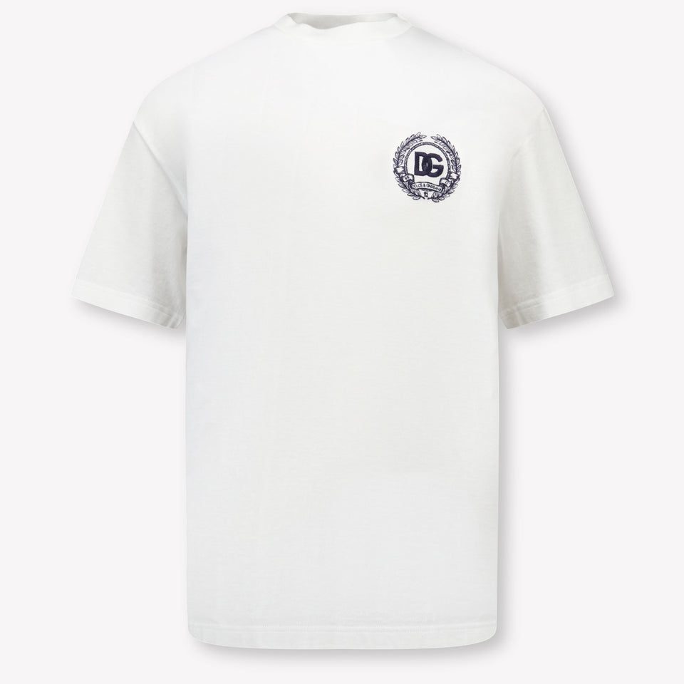 Dolce & Gabbana Kinder Jongens T-Shirt In Wit