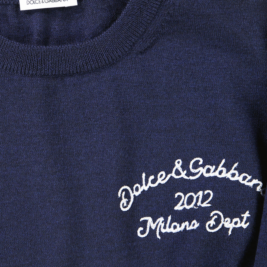 Dolce & Gabbana Kinder Jongens Trui In Navy