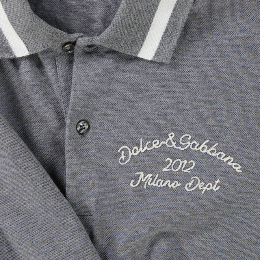 Dolce & Gabbana Kinder Jongens Polo In Grijs
