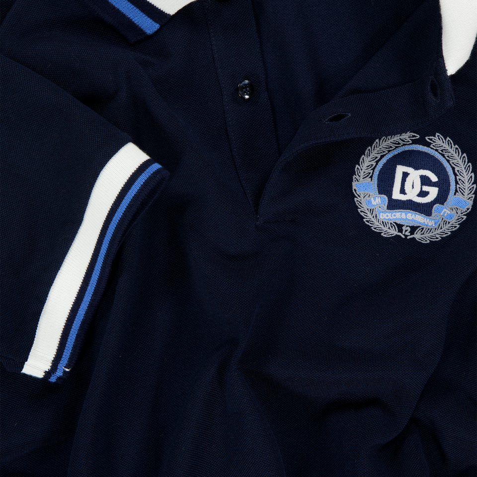 Dolce & Gabbana Kinder Jongens Polo In Navy