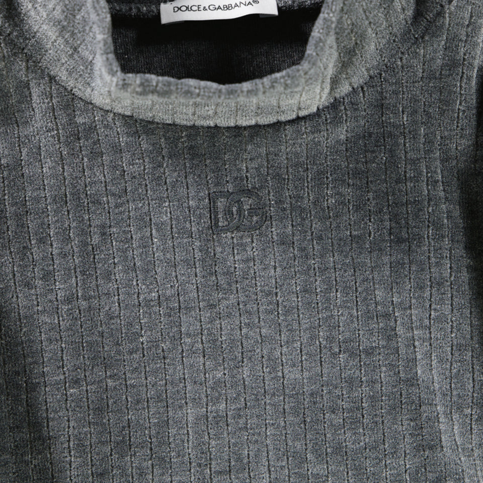 Dolce & Gabbana Kinder Meisjes T-Shirt In Grijs