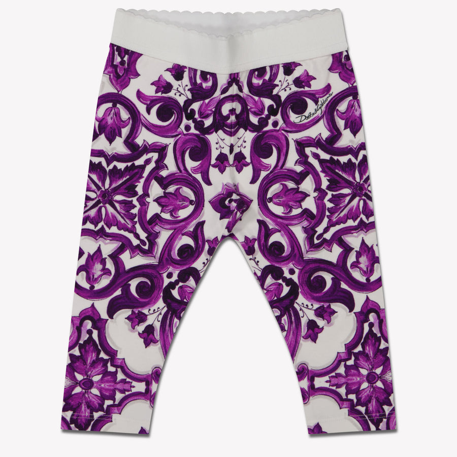 Dolce & Gabbana Baby Meisjes Legging In Wit