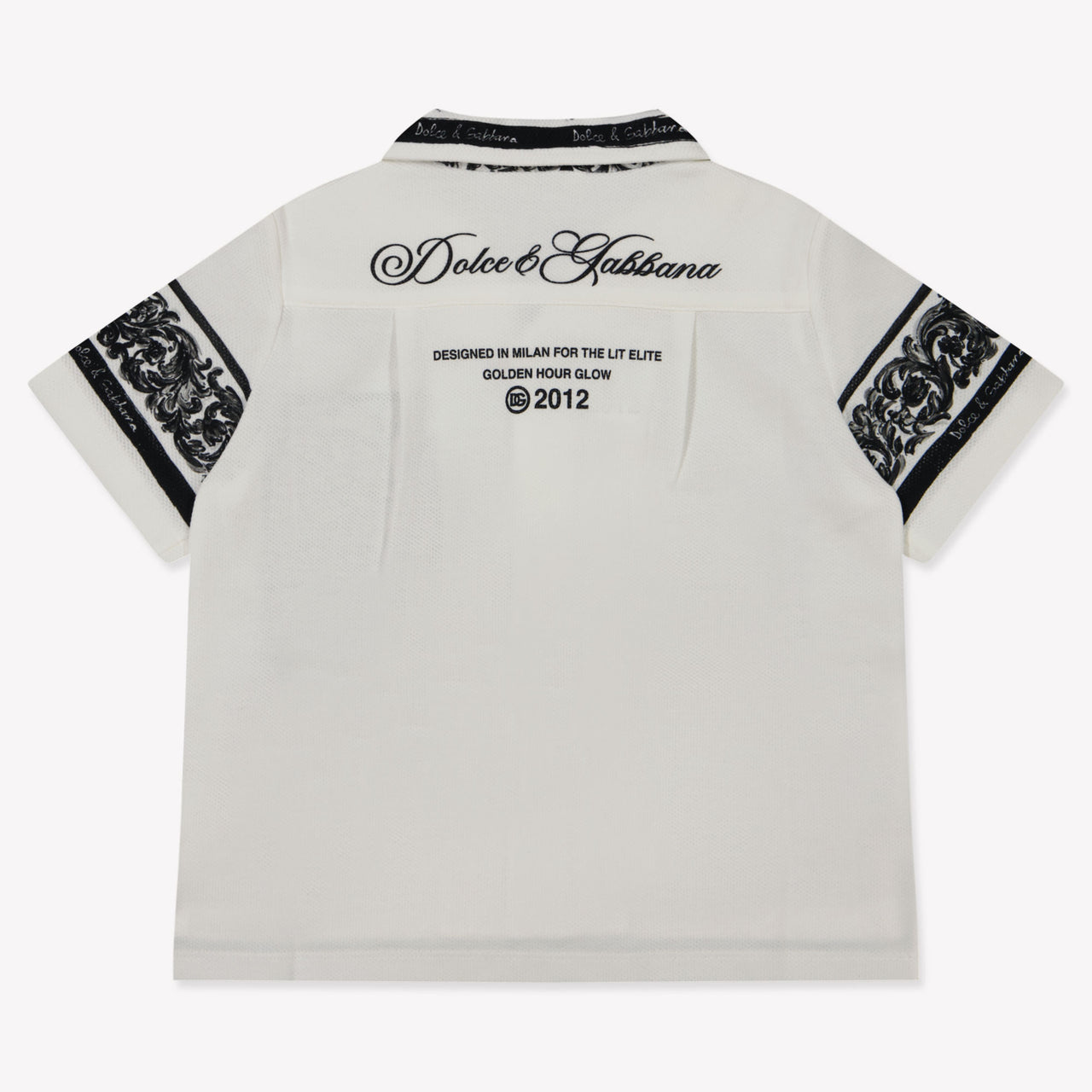 Dolce & Gabbana Baby Jongens Polo In Wit