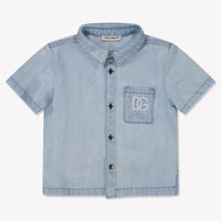 Dolce & Gabbana Baby Jongens Blouse In Licht Blauw