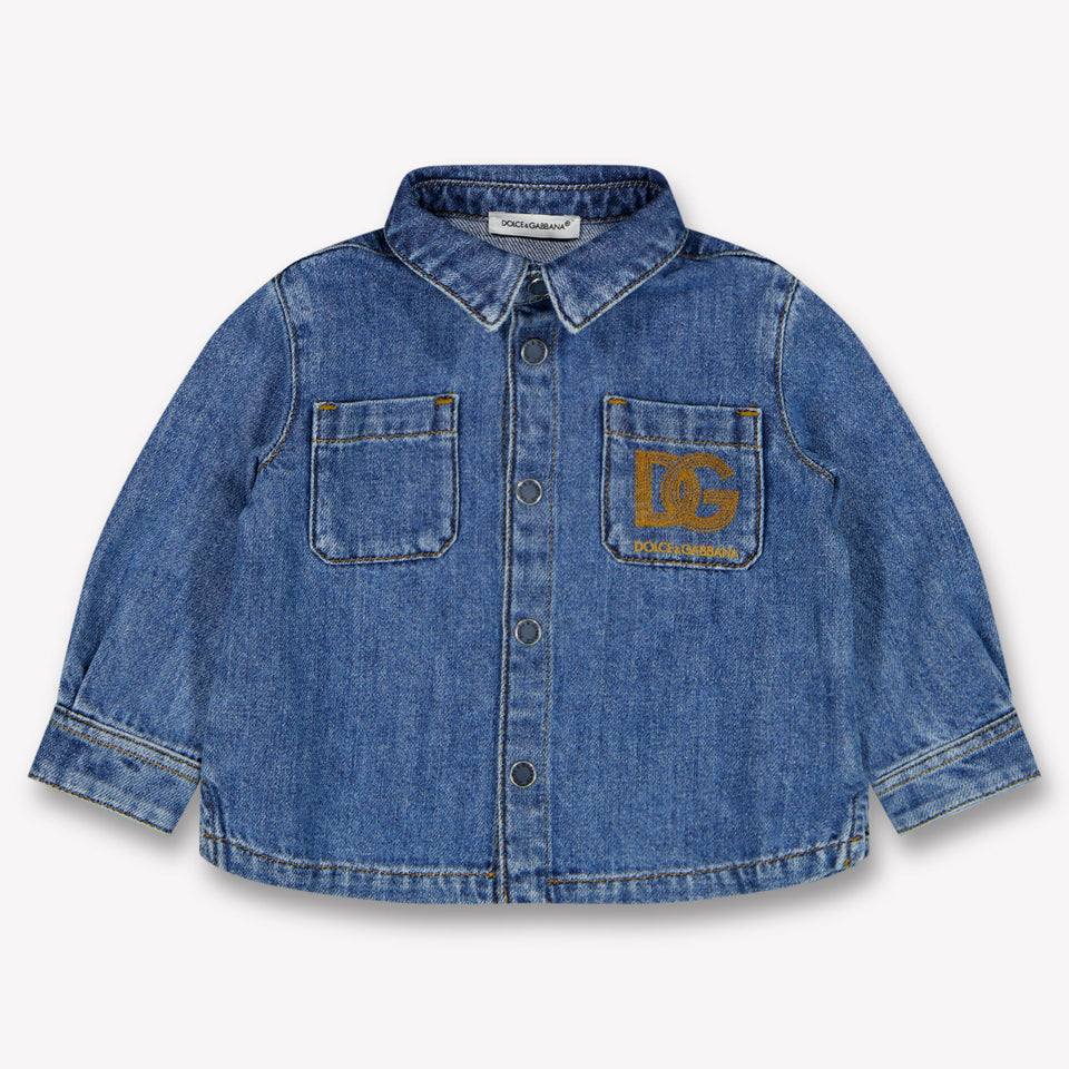 Dolce & Gabbana Baby Jongens Blouse In Blauw