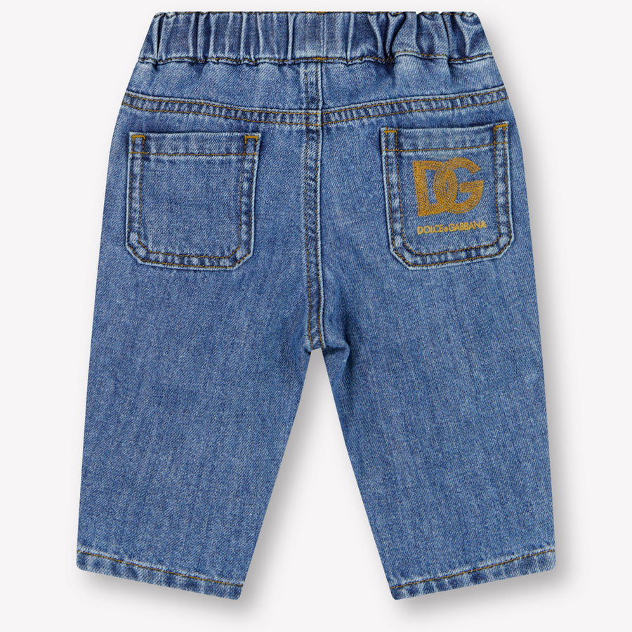 Dolce & Gabbana Baby Jongens Broek In Blauw