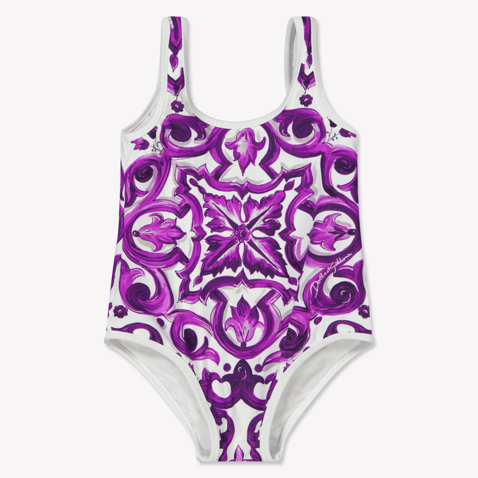 Dolce & Gabbana Baby Meisjes Badkleding In Wit