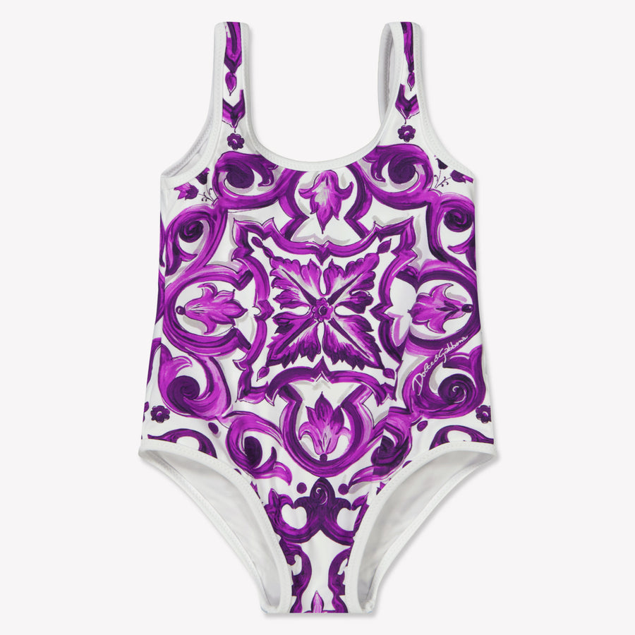 Dolce & Gabbana Baby Meisjes Badkleding In Wit