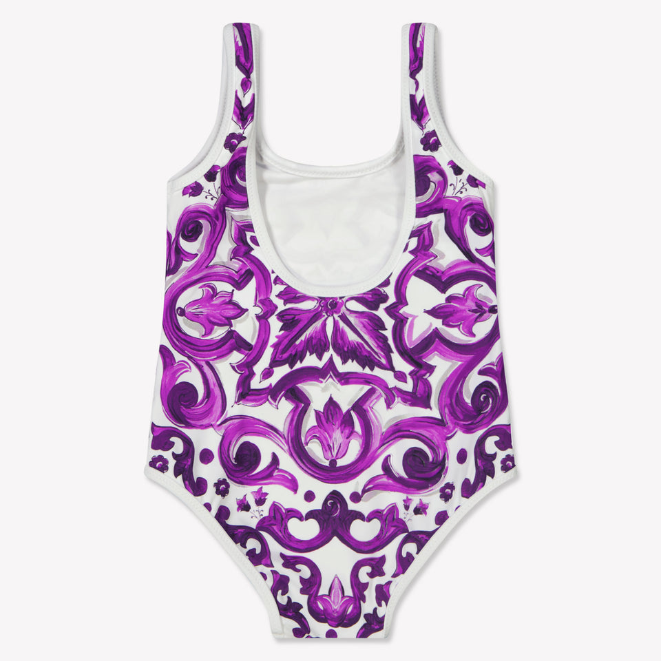 Dolce & Gabbana Baby Meisjes Badkleding In Wit