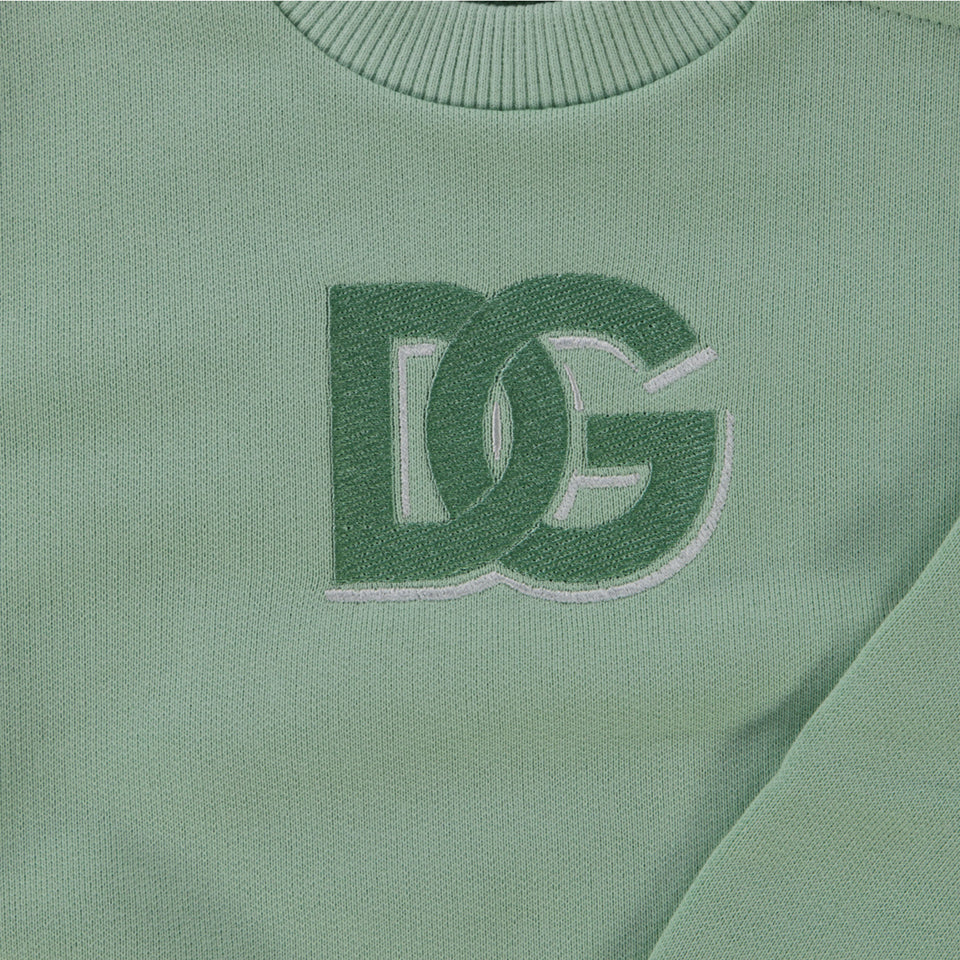Dolce & Gabbana Baby Jongens Trui In Mint