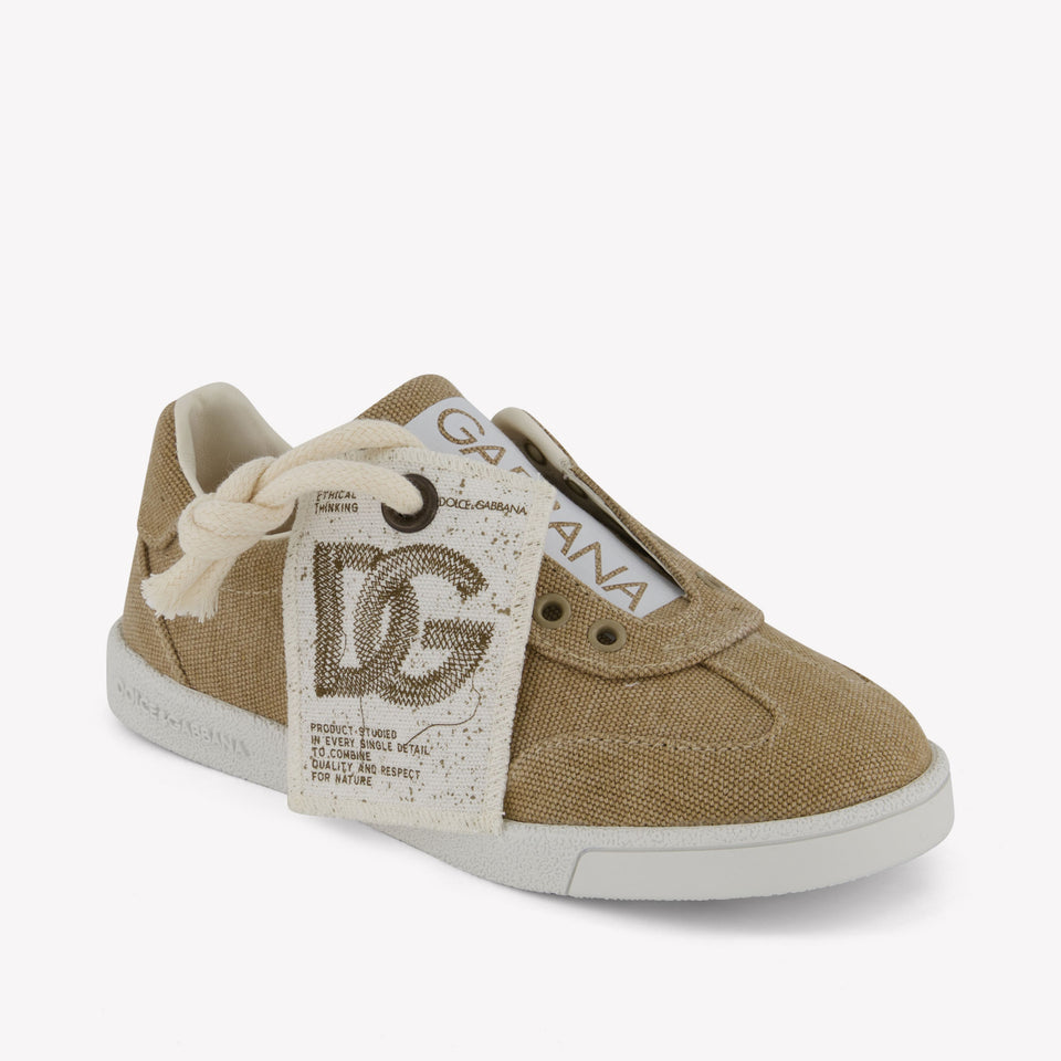 Dolce & Gabbana Jongens Sneakers In Licht Beige