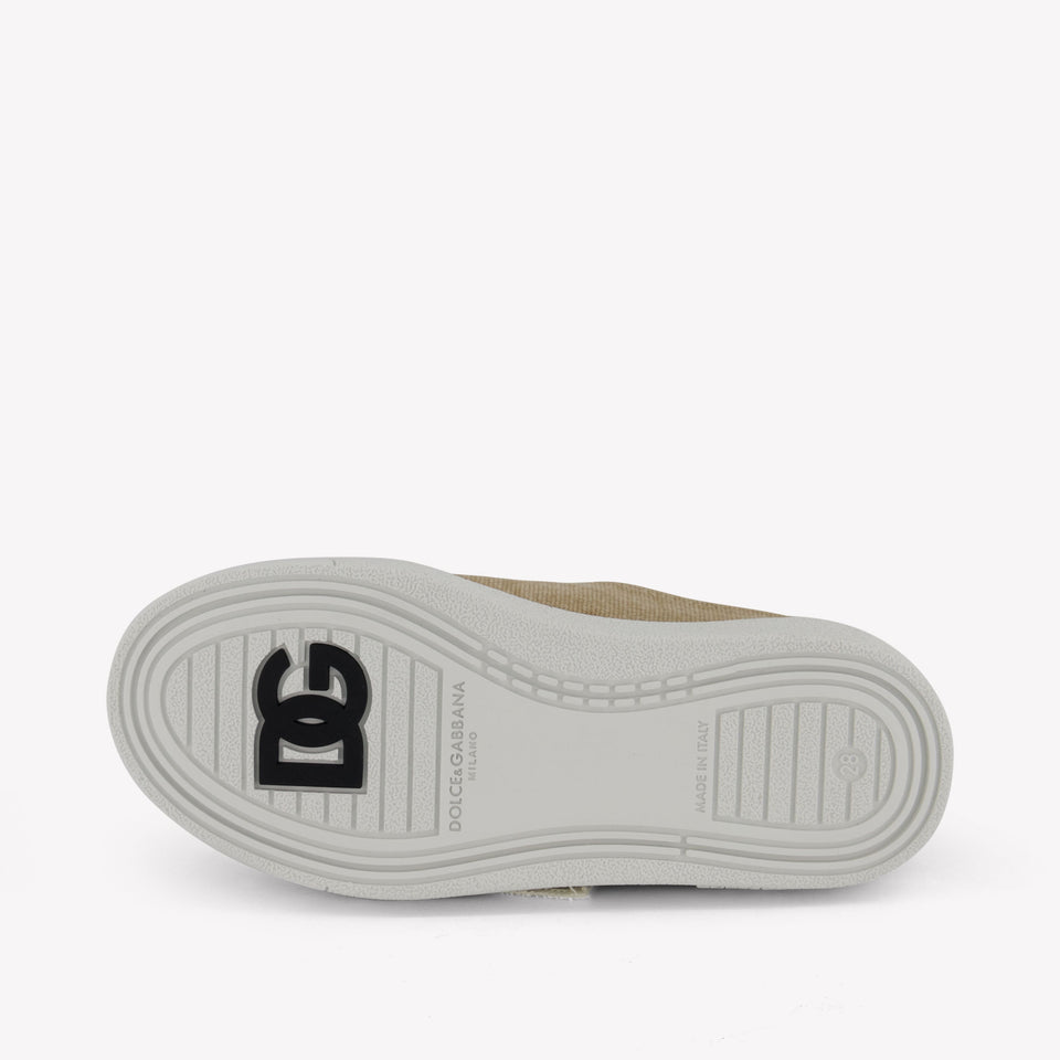 Dolce & Gabbana Jongens Sneakers In Licht Beige