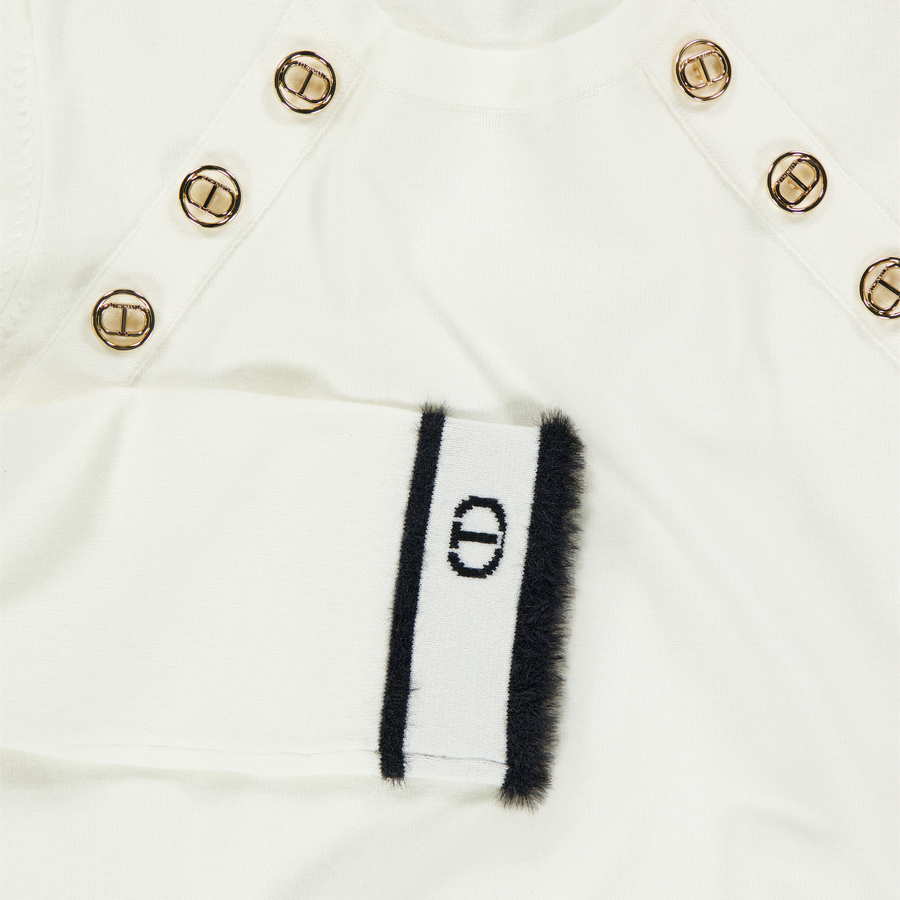 Twinset Kinder Meisjes Trui In Off White