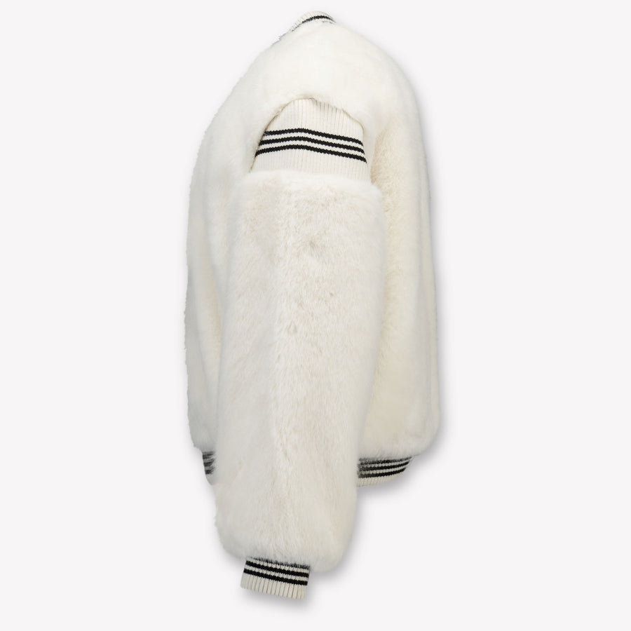 Twinset Kinder Meisjes Faux Fur Jassen In Off White