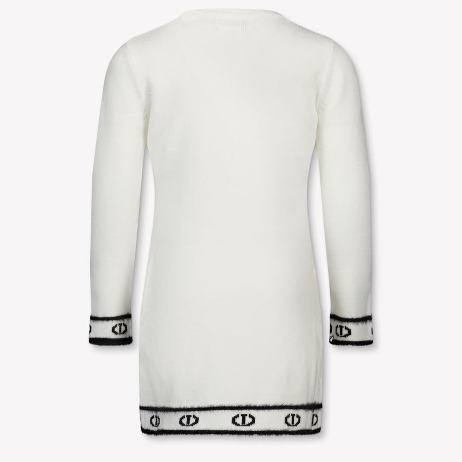Twinset Kinder Meisjes Jurk In Off White