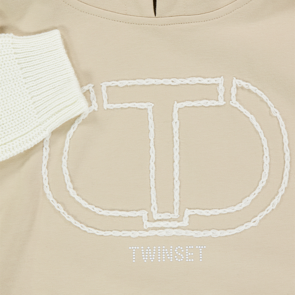 Twinset Kinder Meisjes Trui In Beige