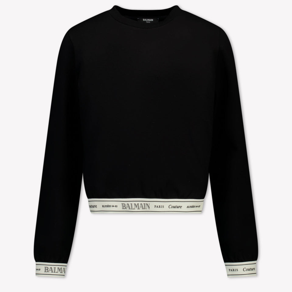Balmain Kinder Meisjes Trui In Zwart