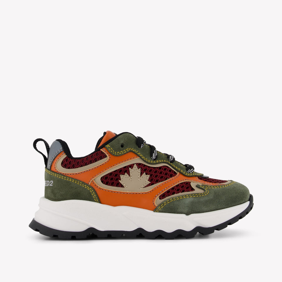 Dsquared2 Unisex Sneakers In Donker Groen