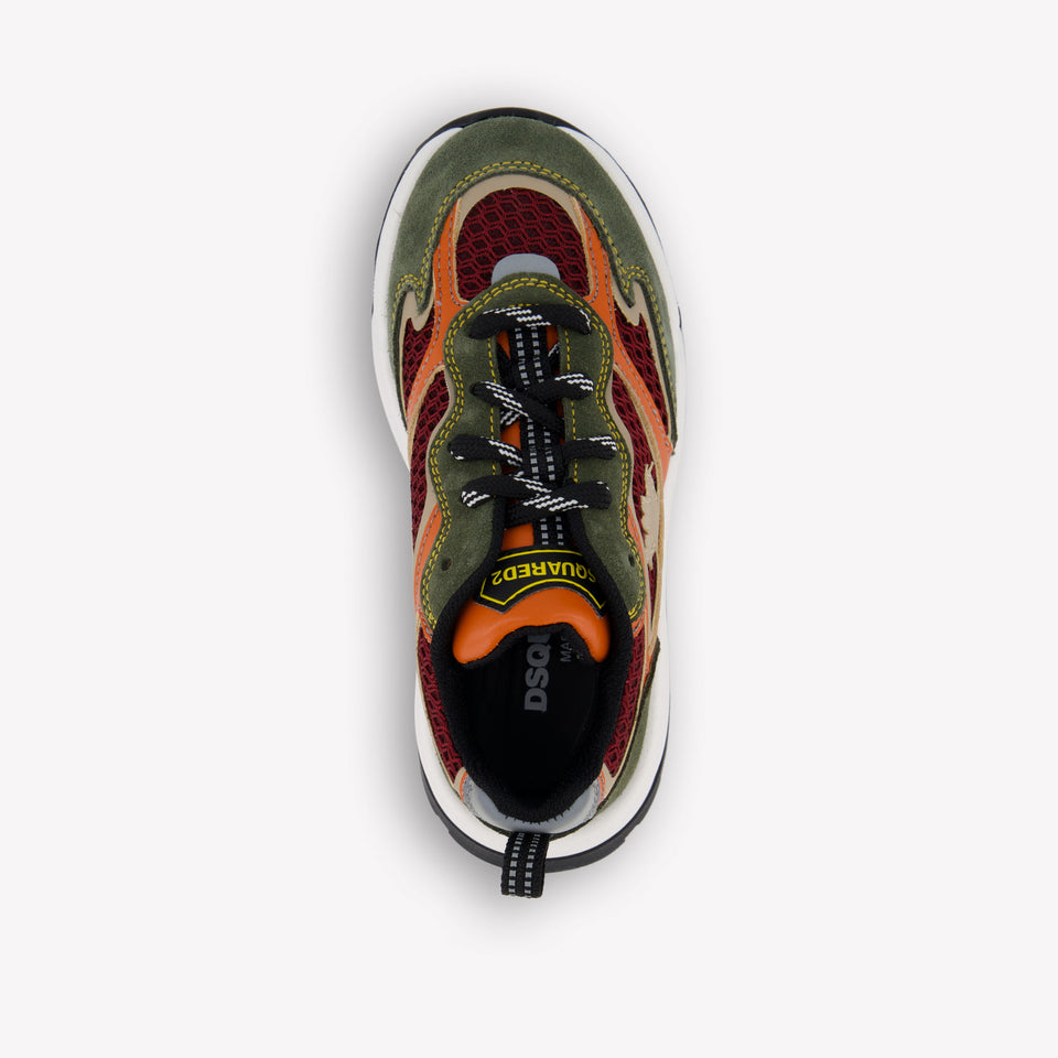 Dsquared2 Unisex Sneakers In Donker Groen