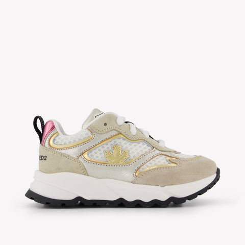 Dsquared2 Unisex Sneakers In Beige