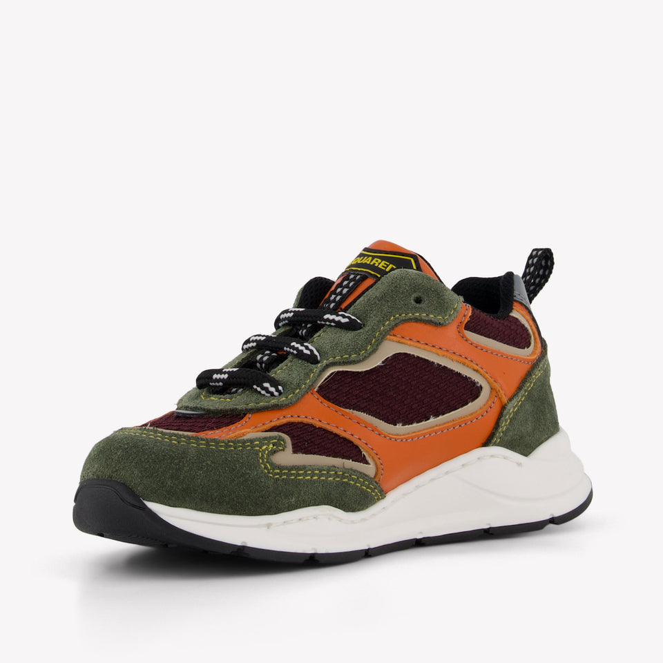 Dsquared2 Unisex Sneakers In Donker Groen