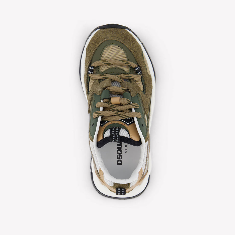 Dsquared2 Unisex Sneakers In Beige