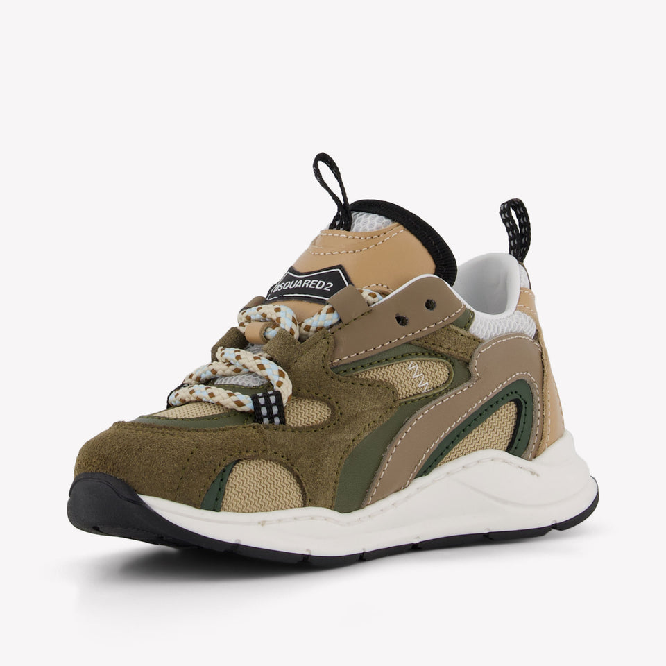 Dsquared2 Unisex Sneakers In Beige