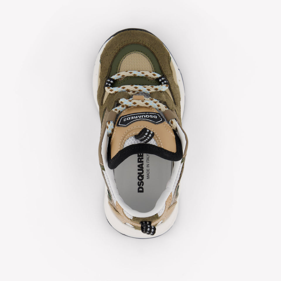 Dsquared2 Unisex Sneakers In Beige