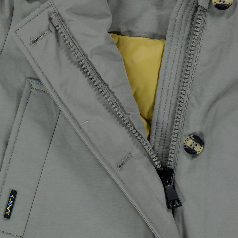 Airforce Kinder Meisjes Winterjas In Licht Grijs